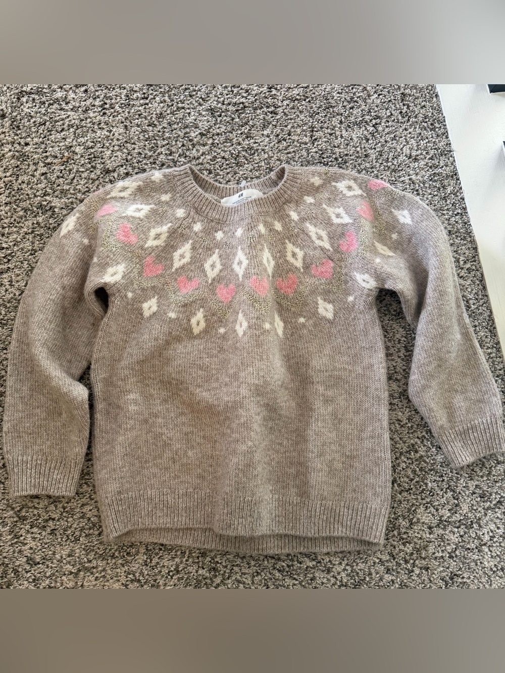 H&M girls sweater sz 6x/7 VGUC
